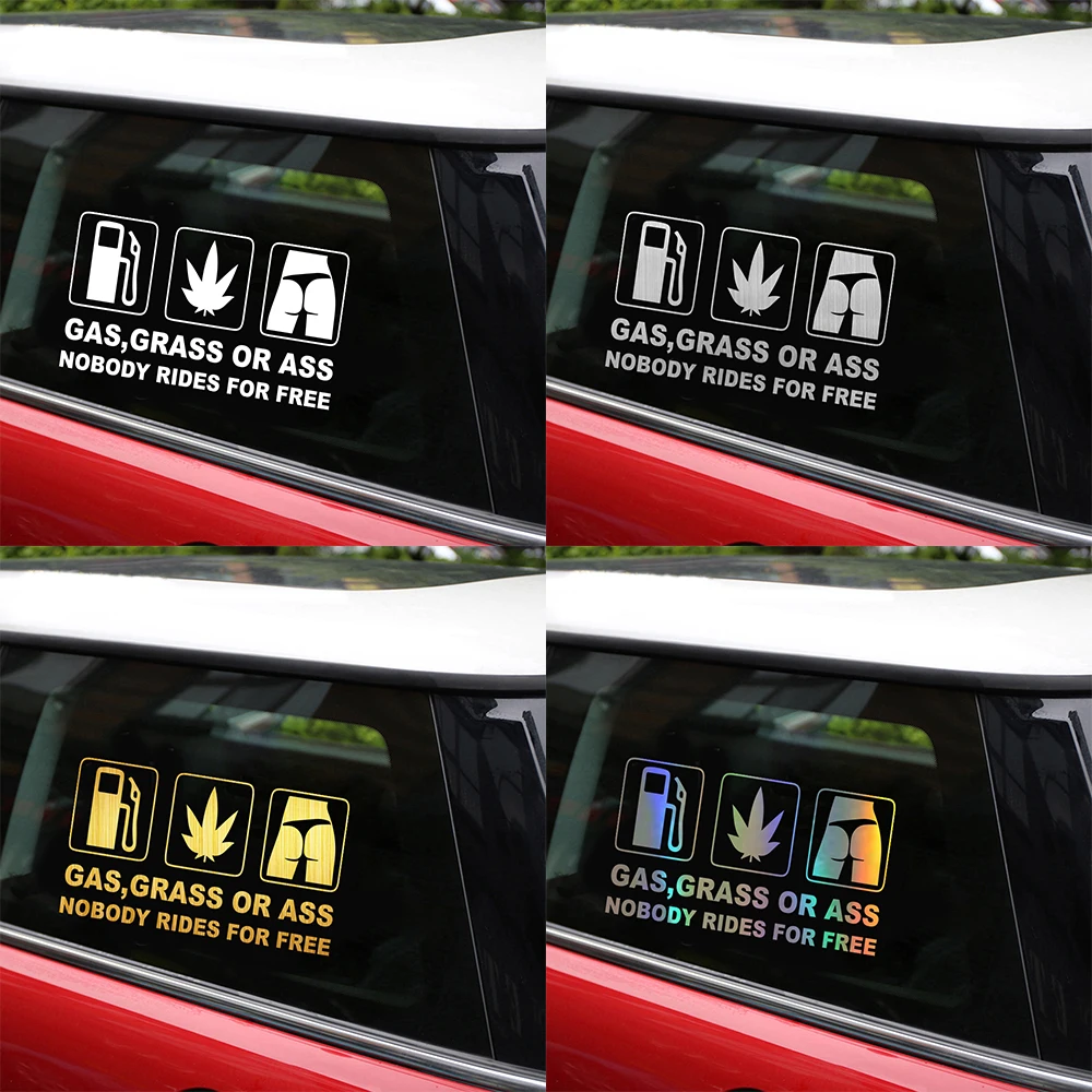 Забавные Стикеры с газом или задницей без надписей автомобильные наклейки и