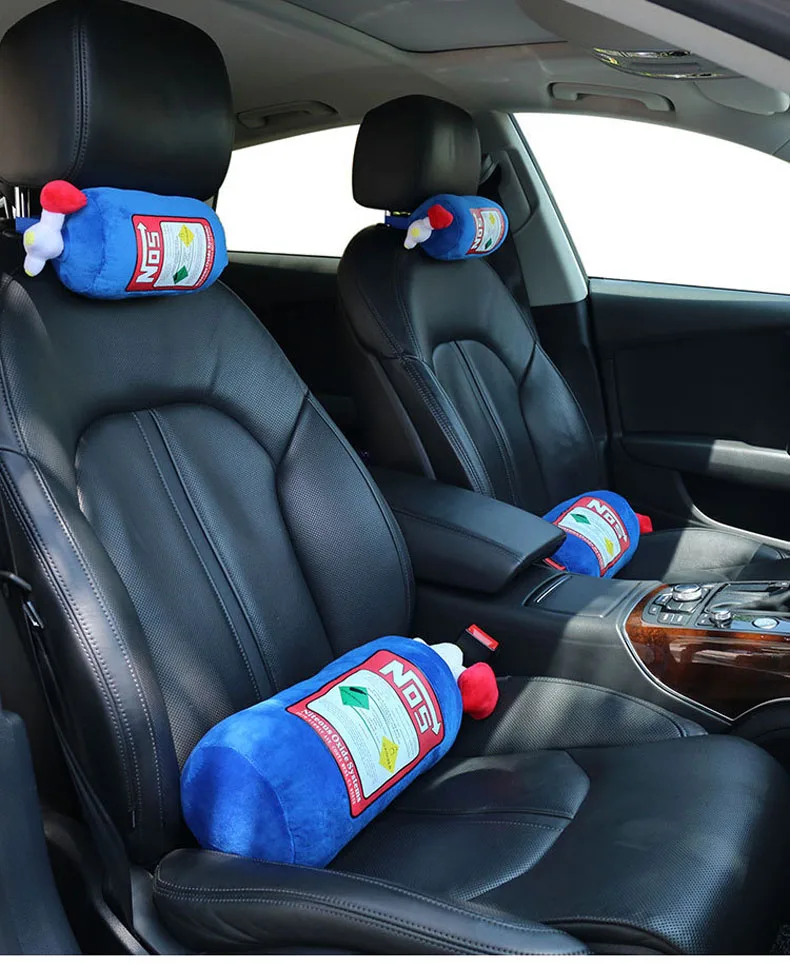 Плюшевая игрушка NOS Закись азота подушка в форме бутылки Turbo JDM Подушка подарок декоративный подголовник сиденье со спинкой шеи отдыха автомобиля водителя Подушка под поясницу