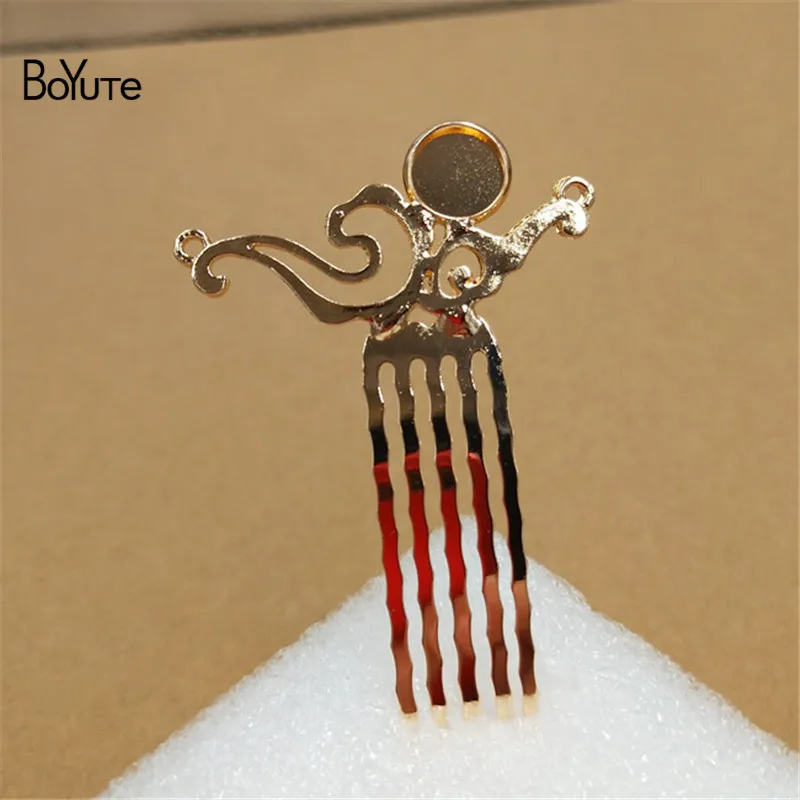 Style 5-10MM Blank BoYuTe 10 шт. 5 зубов брошь для волос Тиара винтажная Свадебная Сделай своими руками аксессуары для волос - Цвет: Style 5-10MM Blank