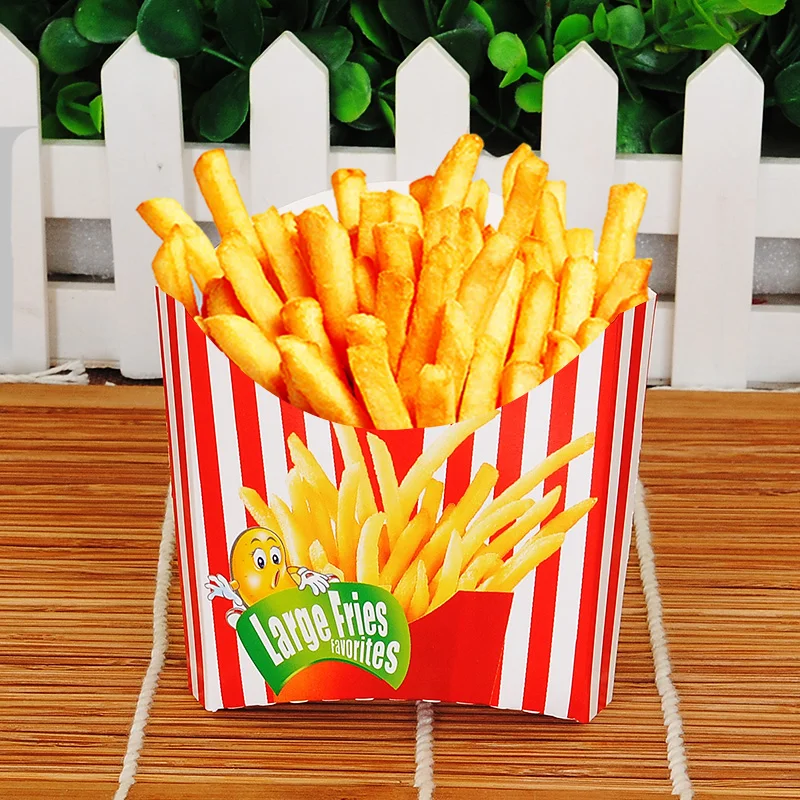Картонная коробка для картофеля фри 50 шт. | Дом и сад