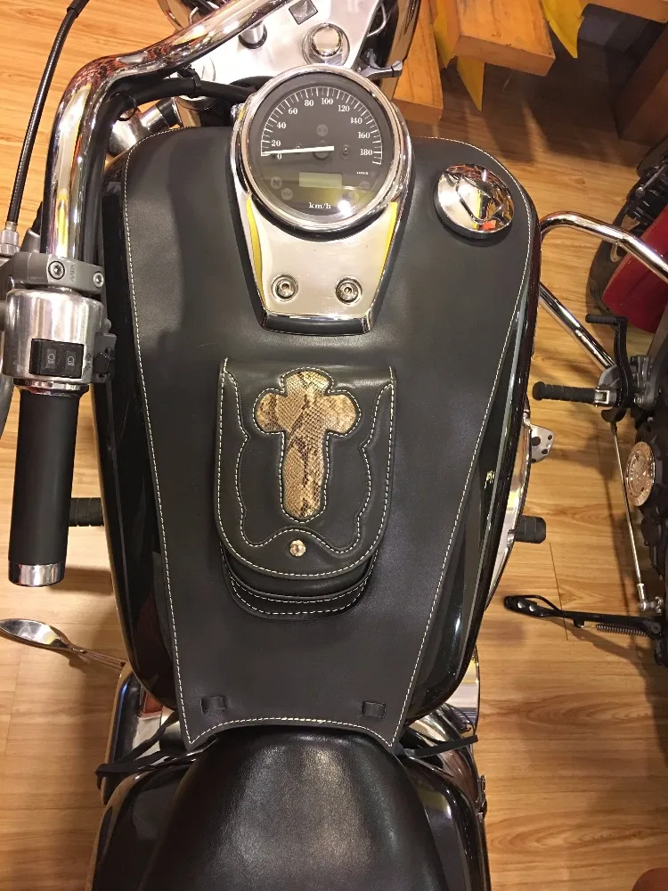 Чехол-накладка для Honda Shadow 750 04-11 C2 C4 RC50 кожаная сумка бензобака | Автомобили и