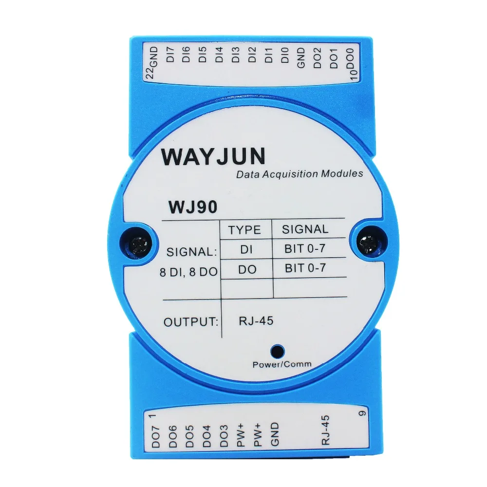 8 полосный переключатель Modbus TCP модуль сбора данных цифровой передачи сигнала веб