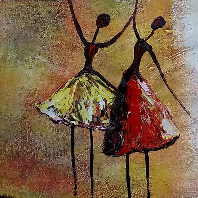 Художественная живопись балерины Ручная роспись Современная Абстрактная