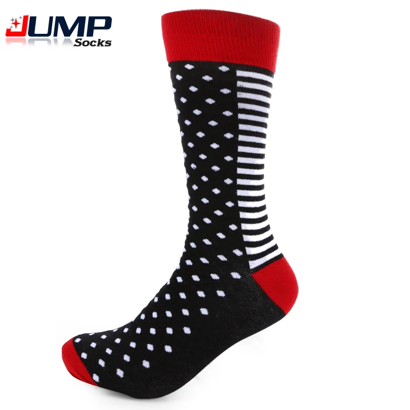 Новое поступление Повседневное Chaussette Homme 9 Цвет экипажа в горошек полоску Argyle ful
