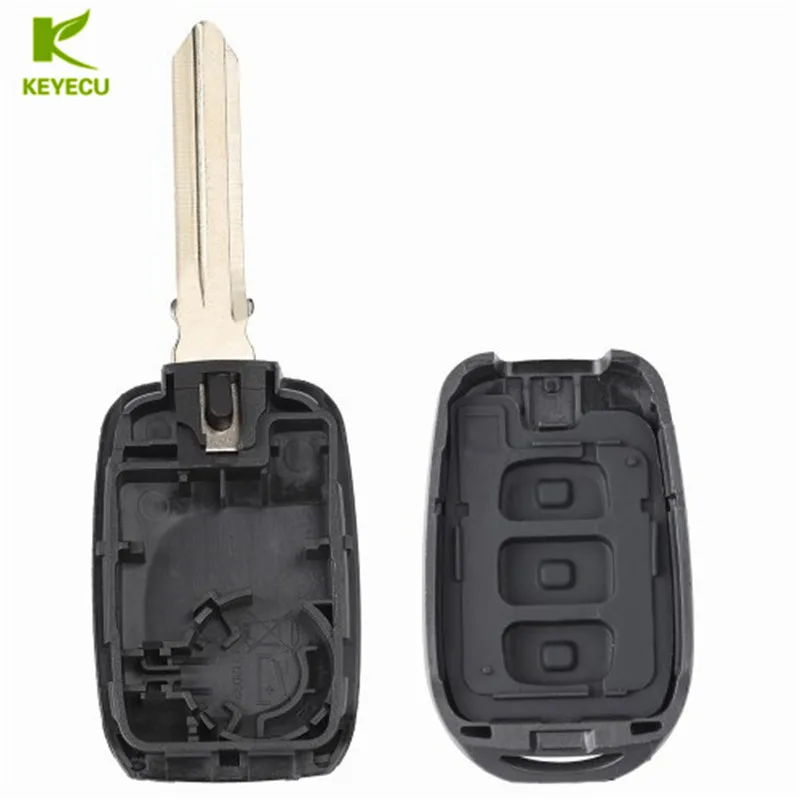 KEYECU Замена дистанционного ключа корпус на брелок 2/3 кнопка для Renault Duster Trafic Clio4