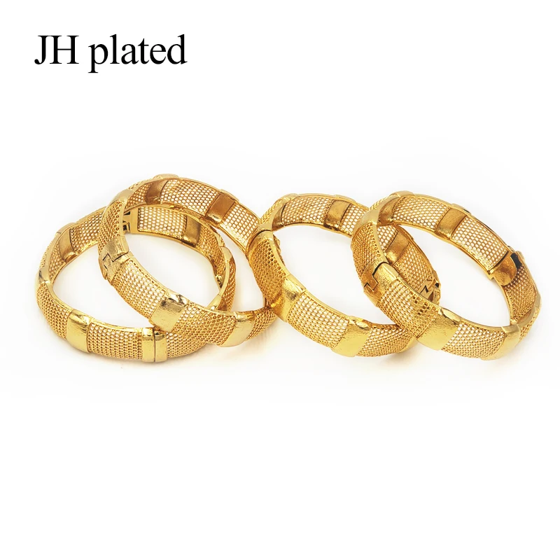JHplated 4 штуки Женщины/Девочки свадебные браслеты эфиопские Ближний Восток