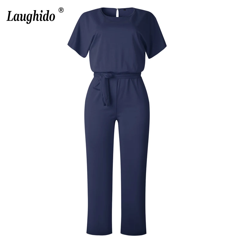 Женский спортивный костюм Laughido офисный однотонный Облегающий комбинезон