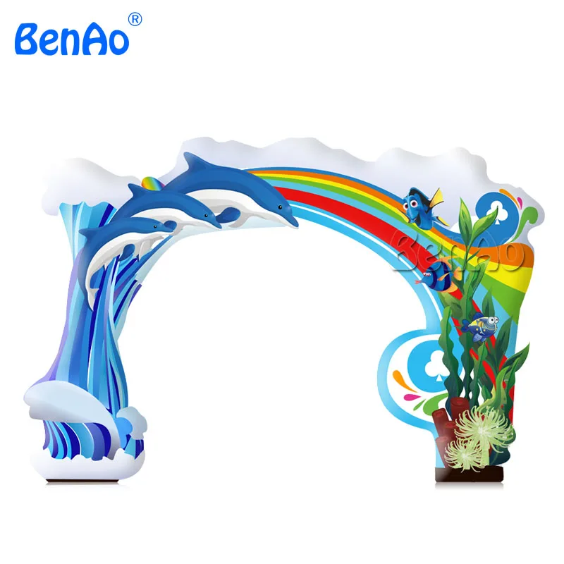 

New Custom Popular Inflatable Rainbow Arch,Entrance Arch Gate For Advertisement,inflatable racing run arch for event