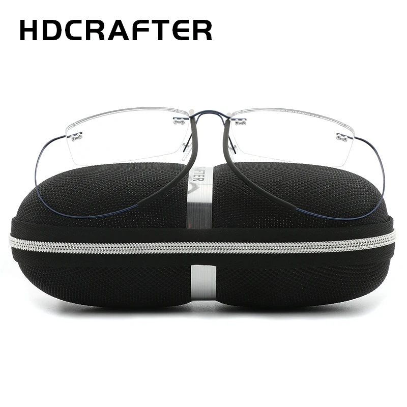 HDCRAFTER очки для чтения мужские женские титановые без оправы мужчин и женщин
