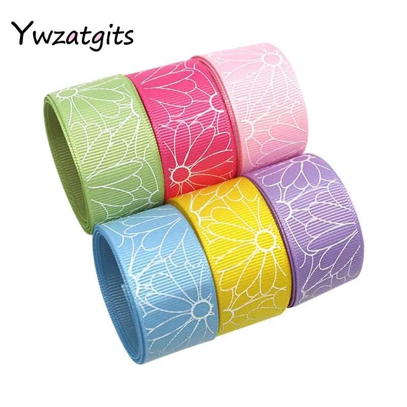 Ywzatgits 6 ярдов мульти вариант корсажная/атласная/органза ленты DIY Hairbow ленты аксессуары Швейные принадлежности YT0201 - Цвет: 040054260  25mm
