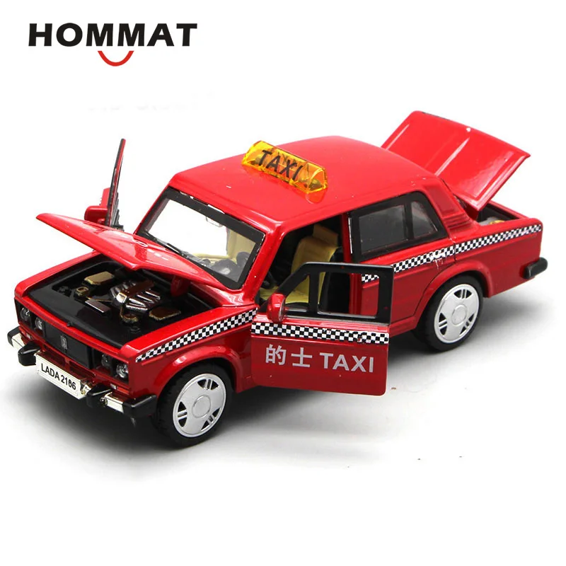 HOMMAT моделирования 1:32 Россия LADA 2106 такси сплав игрушечные машинки модель