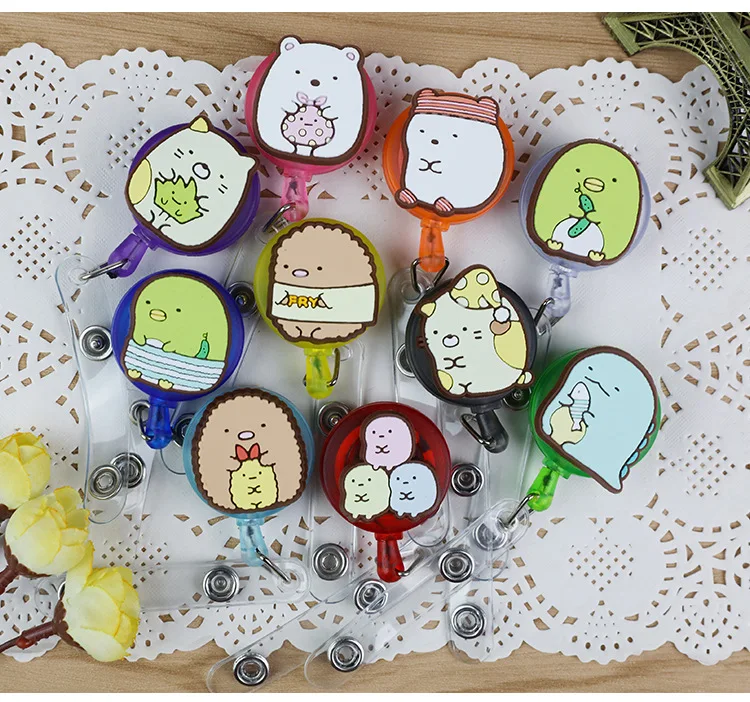 Япония SAN X Sumikko Gurashi выдвижной Бейдж высокого качества силиконовый чехол с