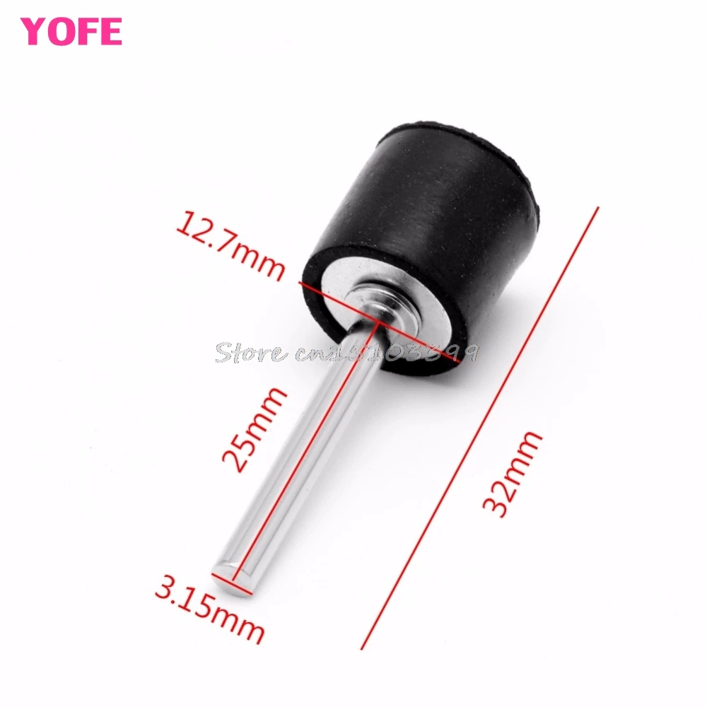 

10Pcs Drum Rubber Mandrels 1/8" Shank Fit Sanding Sleeve Dremel Rotary Tool 1/2" G08 Whosale&DropShip