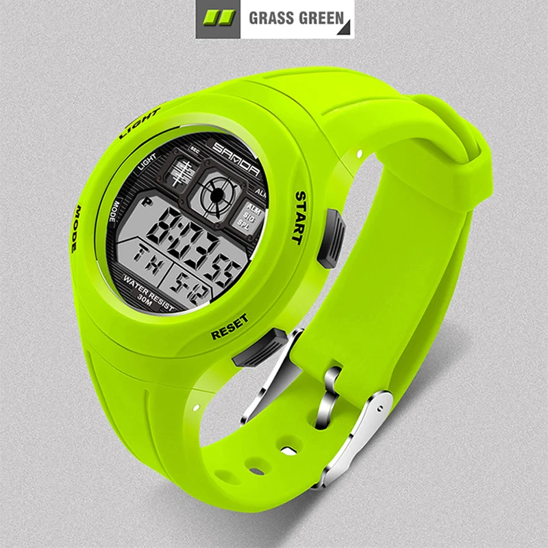 Детские спортивные часы SANDA с рисунками из мультфильмов для мальчиков и девочек