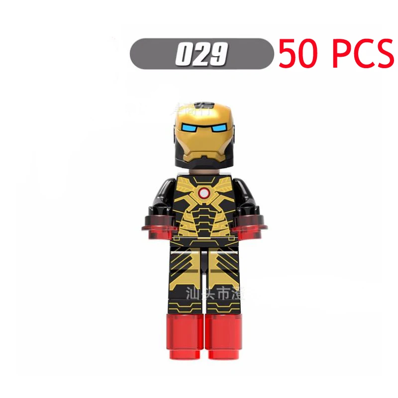 50 шт. Продажа Железный человек Патриот Mark рисунок Ironman Совместимость Legoe Super Heroes