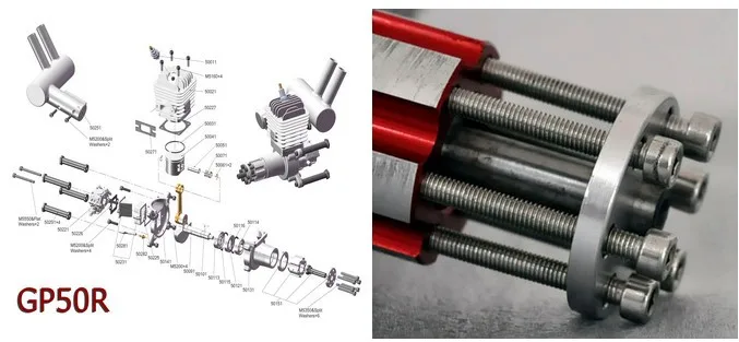 CRRCpro GP50R 50cc газовый двигатель/бензиновый двигатель для самолета RC с карбюратором