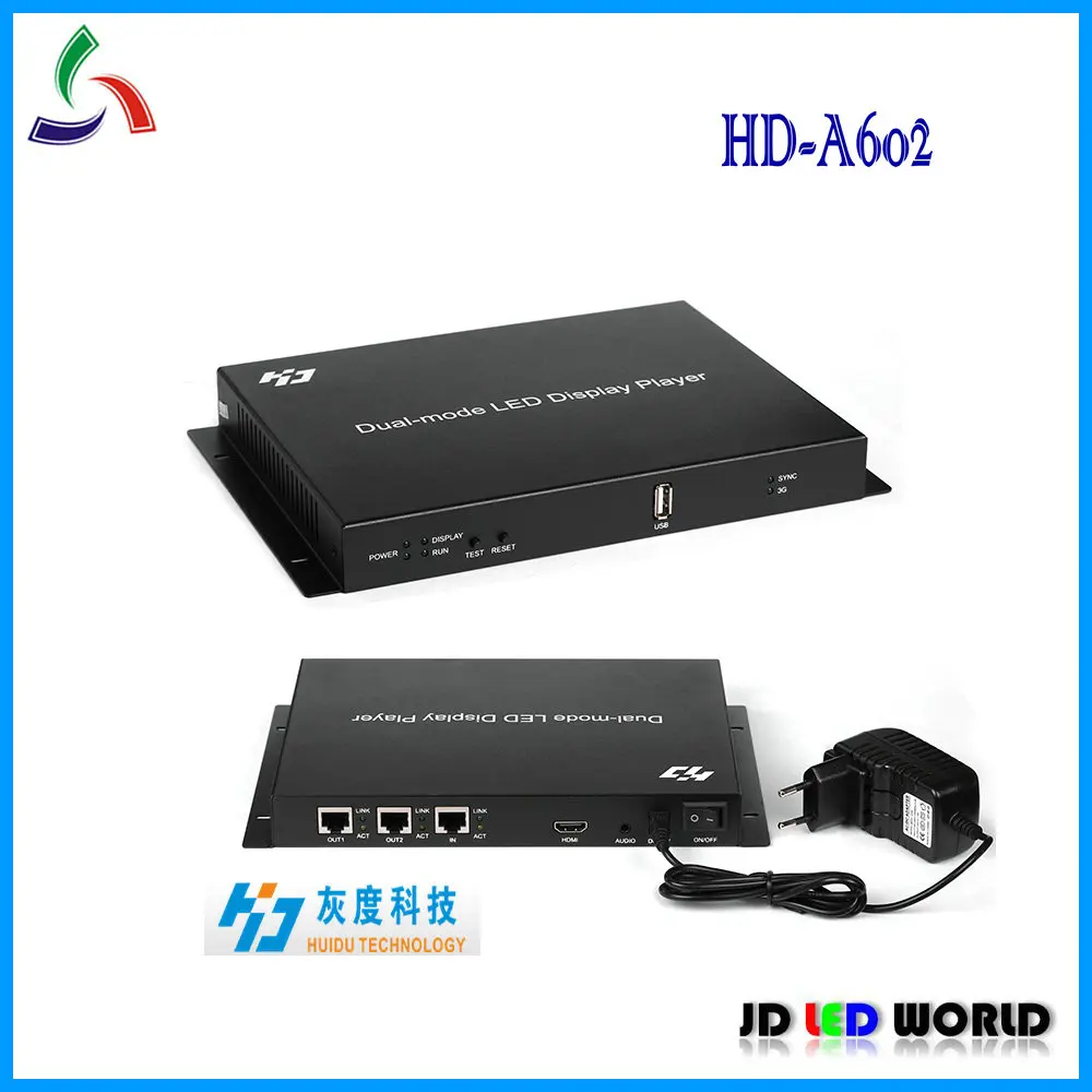 HUIDU A602 HD-602 асинхронный двигатель и синхронный Двухрежимная светодиодный дисплей