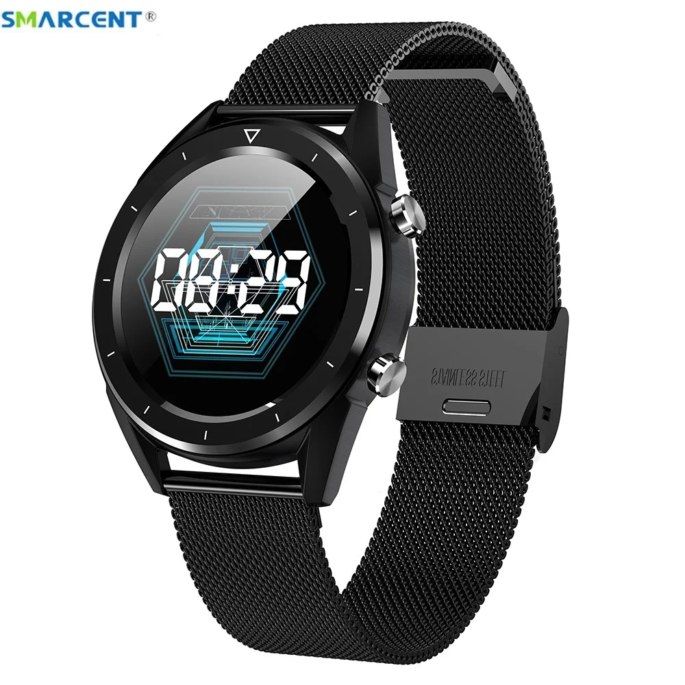 Смарт-часы Smarcent T28 ECG + PPG водонепроницаемые с поддержкой 11 языков и Пульсометром |