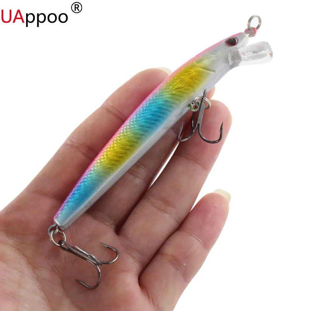 1 ШТ. Лазерная Гольян Рыбалки Приманки 10 СМ Г крючки рыба снасти crankbait воблер pesca