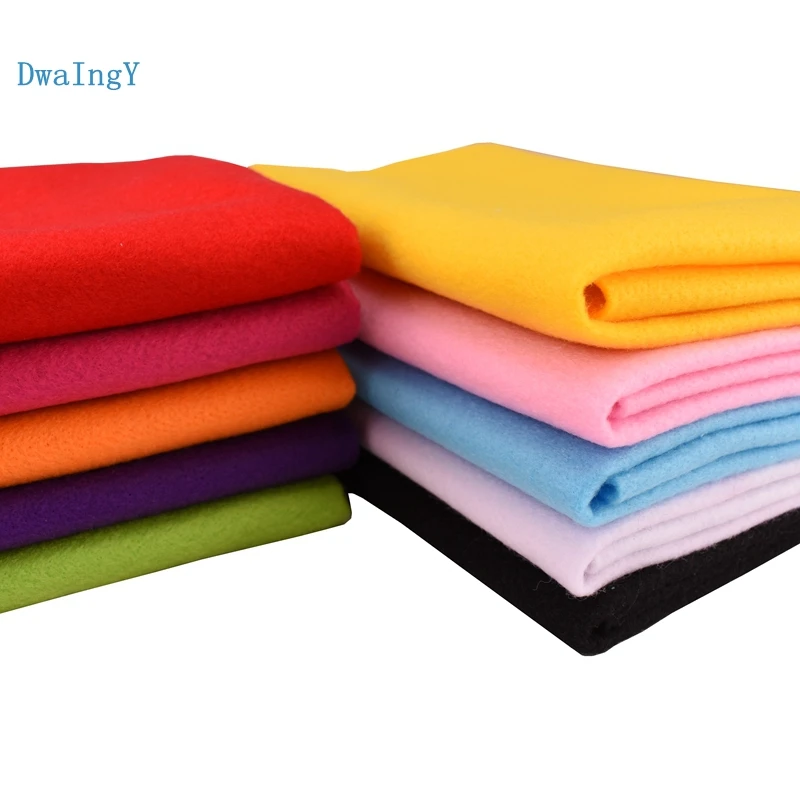 2mm Thickness Soft Felt Non Woven Felt Fabric  Polyester Home Decoration Pattern Bundle For Sewing Dolls 45cm*45cm images - 6