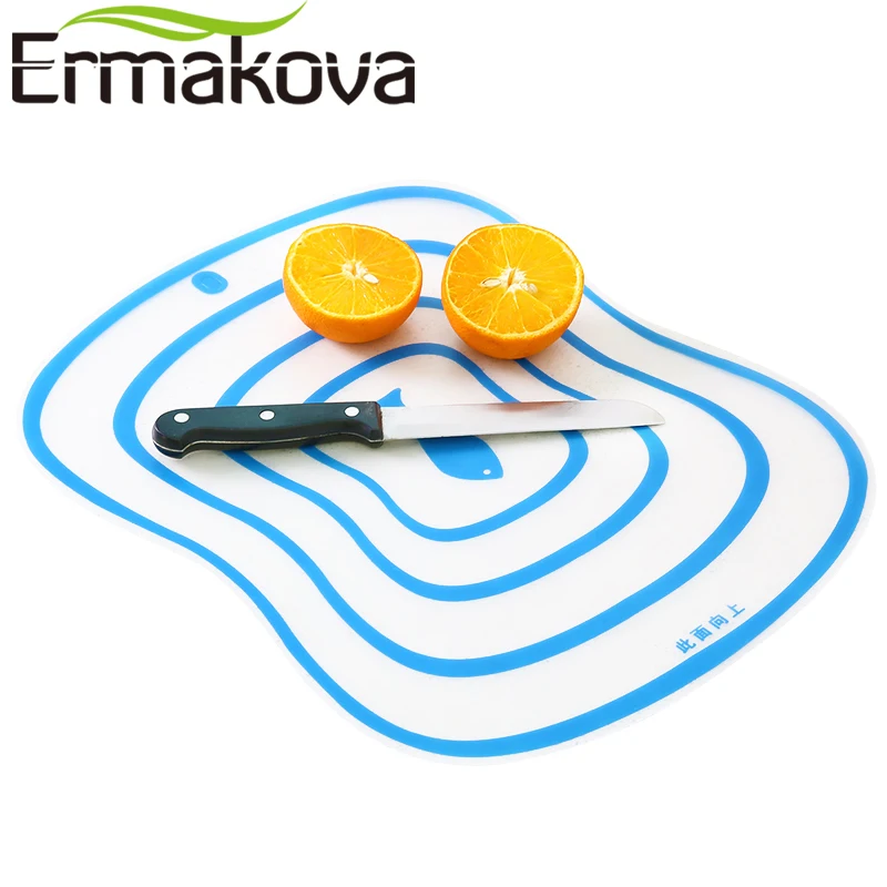 ERMAKOVA 4 Pcs/Lot Flexible Kitchen Plastic Chopping Block Cutting Board Breadboard Non-slip Frosted Antibacteria | Дом и сад