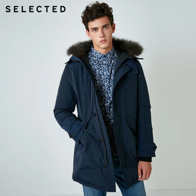 Выбранные Для мужчин's зимняя куртка пуховик теплые одежный воротничок Кепки