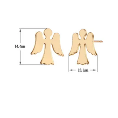 Европейские модные серьги-гвоздики с ласточкой для женщин простые милые серьги