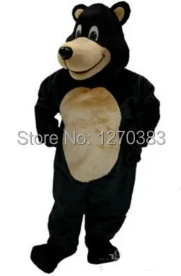 Высокое качество костюм талисмана черного медведя большого бесплатная доставка