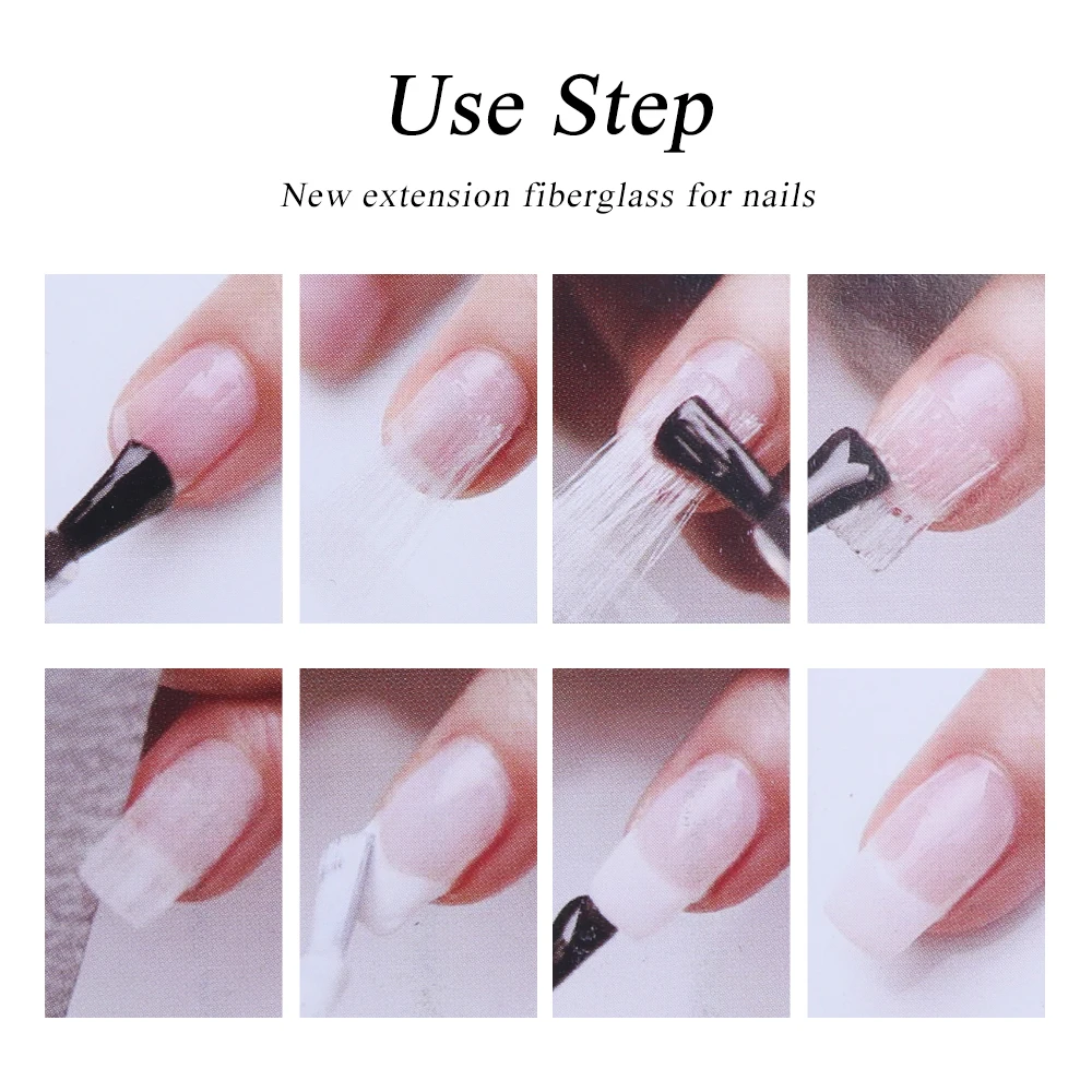 10 шт./компл. из стекловолокна для наращивание ногтей Nail Art Fibernails Акриловые Советы
