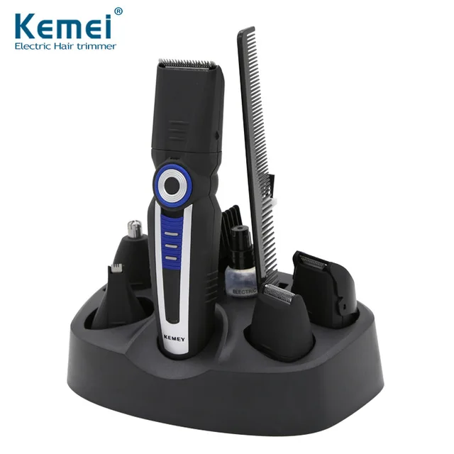 Набор беспроводных лезвий из углеродистой стали 6 в 1 3 Вт электрическая машинка