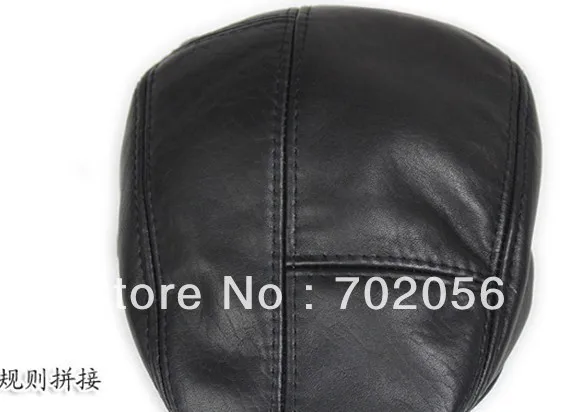 Newsboy берет из натуральной кожи Стиль плоская кепка шляпа DEC Cabbie Gatsby 12 шт./лот #3115