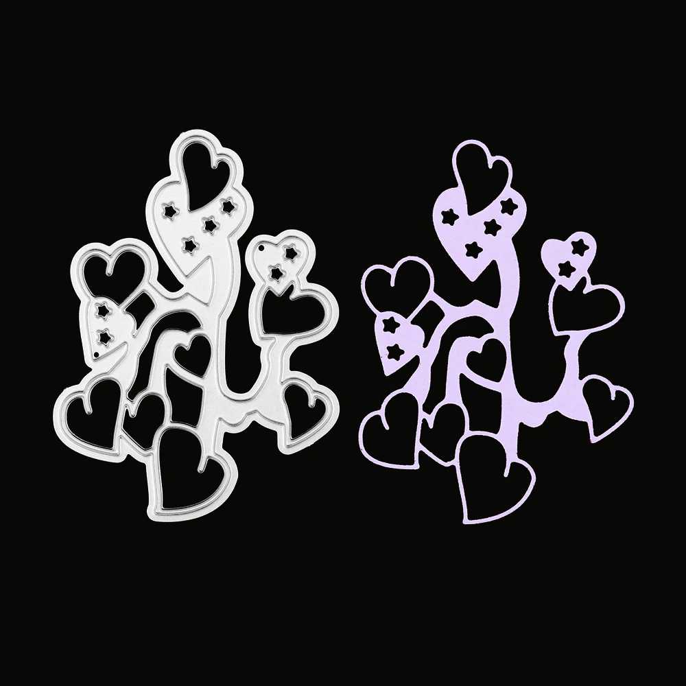 DIY сердце Рамка Металл Сталь тиснение для скрапбукинга режущие штампы трафареты