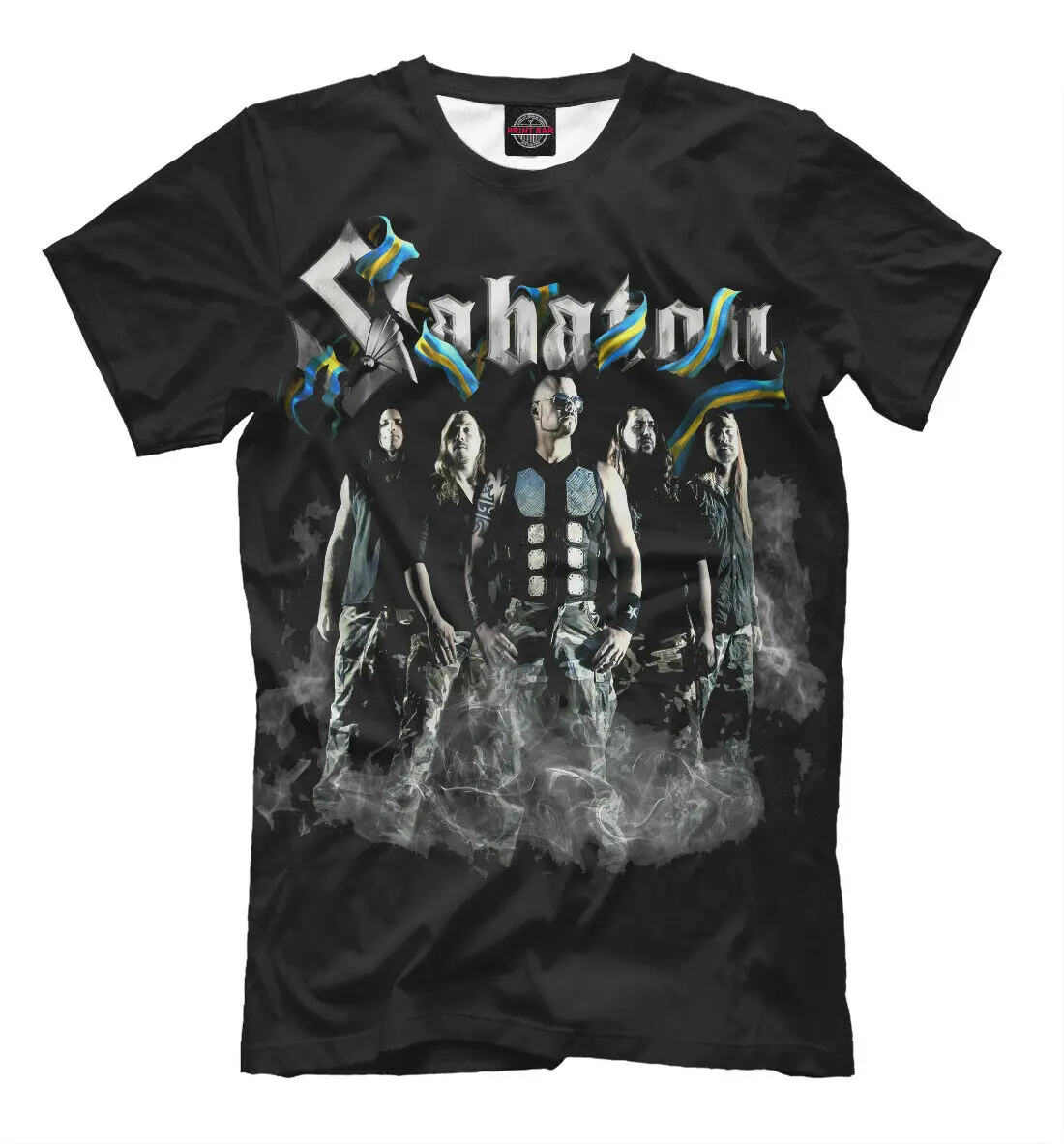Sabaton футболка Swedish heavy power metal band søbətɒn Joakim "Jocke" brodesn