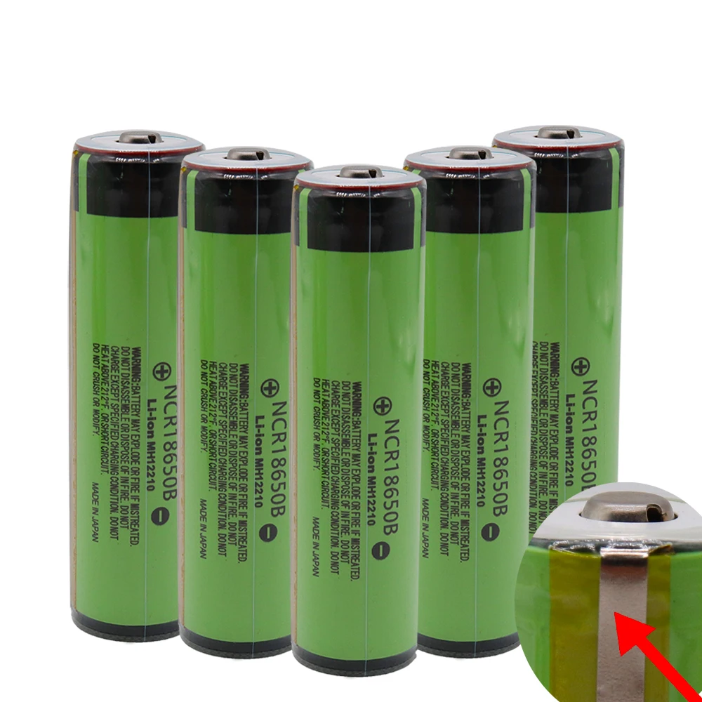 Original 18650 3400mAh battery 3.7V Li-ion Rechargebale PCB Protected For panasonic NCR18650B 3400mAh+Free shipping | Электроника