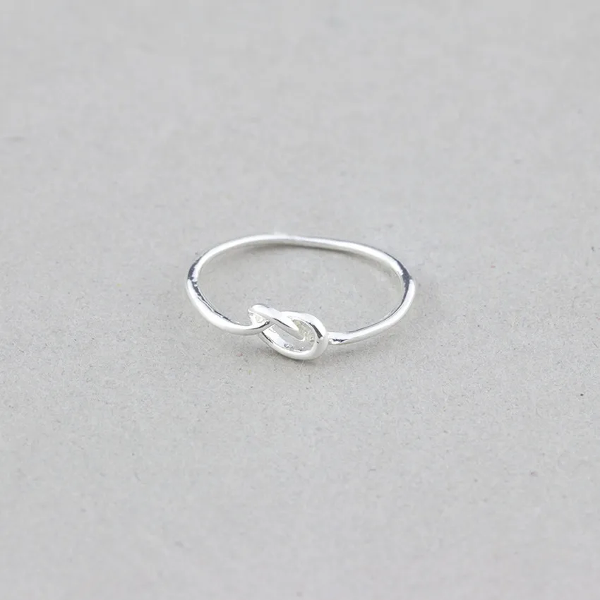 Модные кольца с узлом из цинкового сплава цвет розового золота бижутерия для