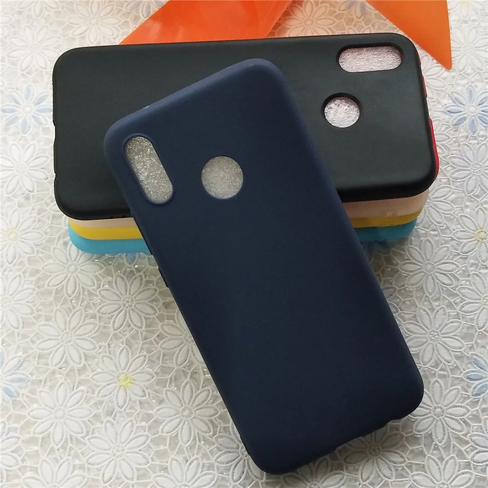 Цветной Мягкий ТПУ чехол Macarons для Huawei P20 Lite 5 84 '' высококачественный яркий с