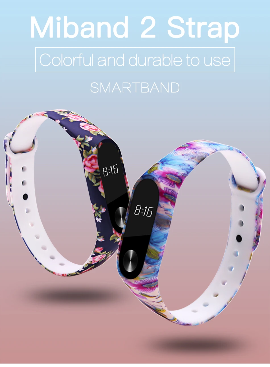 BOORUI Miband 2 аксессуары mi band 2 ремешок цветной специальный силиконовый ремешок для Xiaomi Mi Band 2 смарт-браслеты Smartband