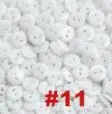 NO11 White 100 шт./лот Размер: 9 мм(11/3") яркие цвета модные пуговицы из смолы для рукоделия объемные пуговицы швейные изделия Швейные аксессуары(SS-673 - Цвет: NO11 White