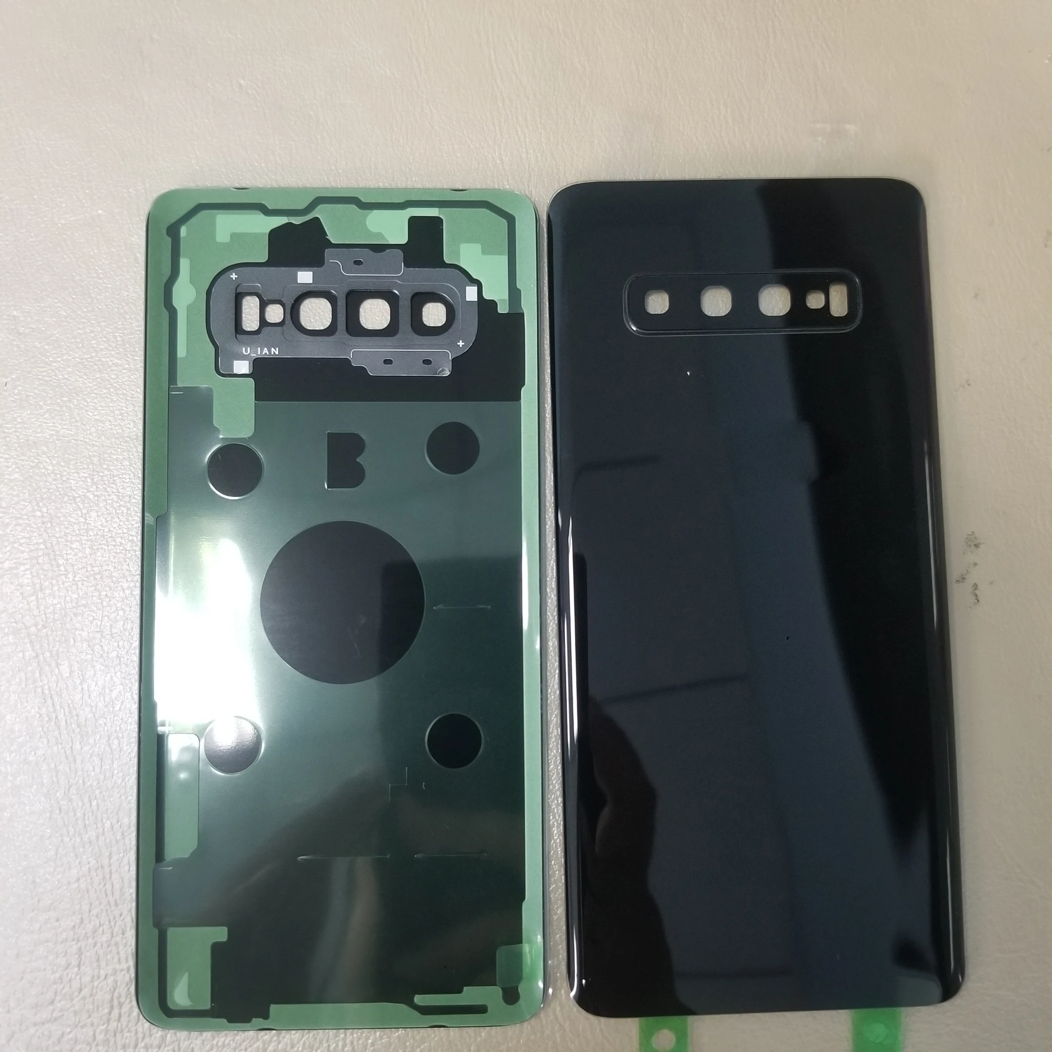 10 шт. задняя крышка Novecel с крышкой камеры для samsung S10/S10E/S10 Plus задняя крышка батарейного отсека задняя дверь Корпус чехол Замена