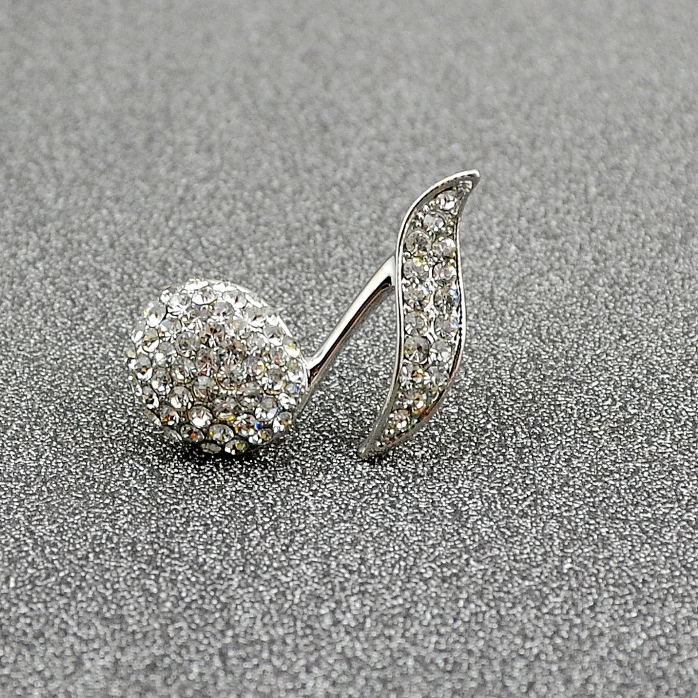 Zhen томоми элегантный нотный Кристалл шарф пряжки воротник брошь Шпильки Одежда