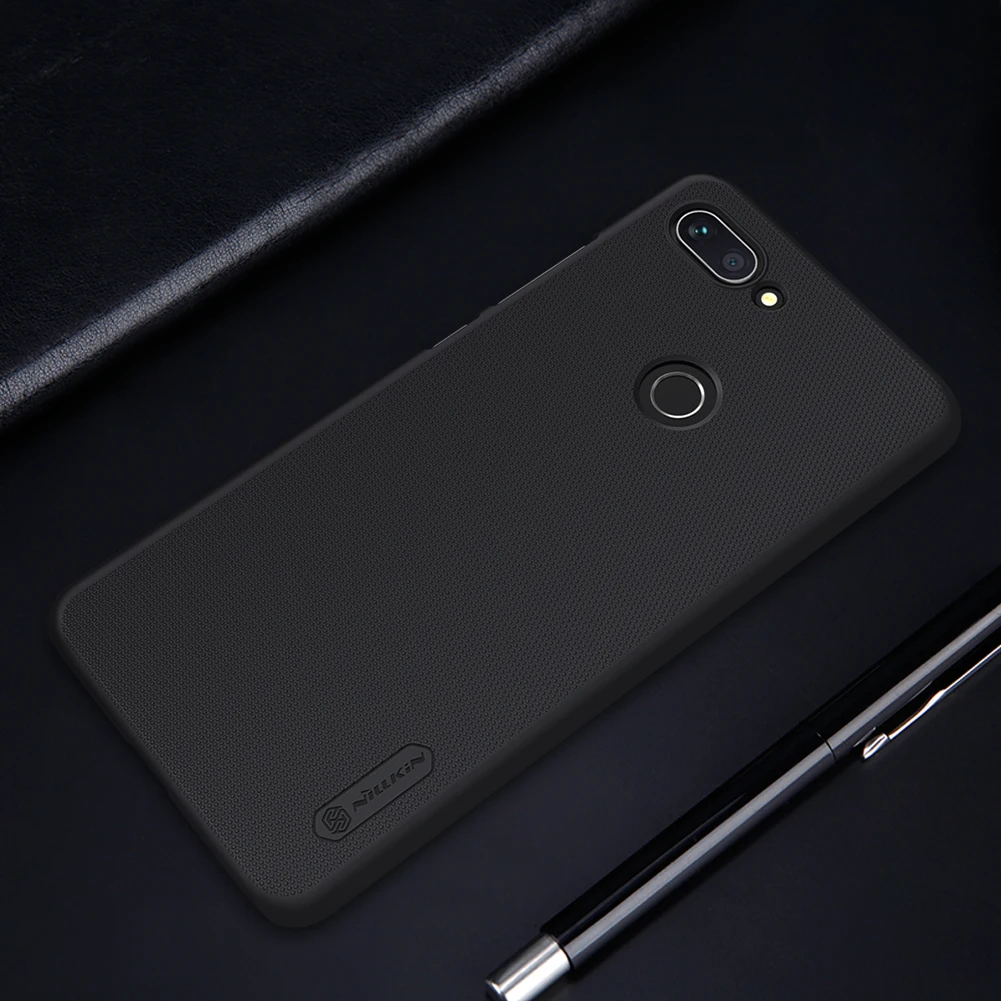 Чехол для Xiaomi Mi 8 Lite глобальная версия матовый чехол Nillkin / Mi8 lite бампер |
