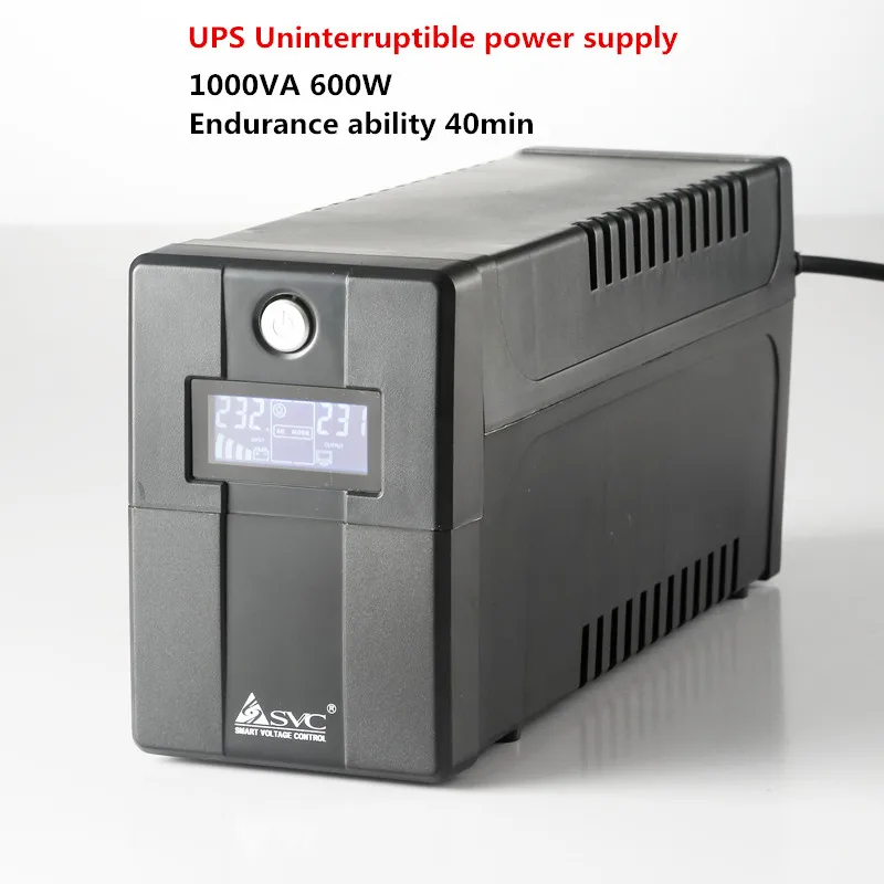 UPS источник бесперебойного питания Непрерывный источник питания выносливость способность 40 минут затемнение аварийный 1000VA 600W Y