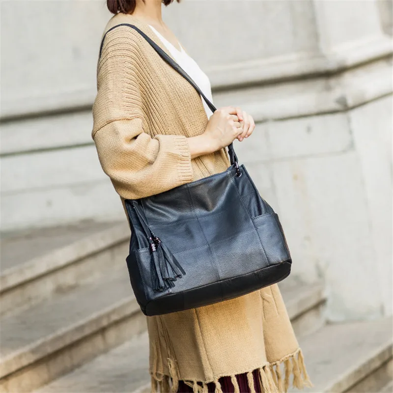 Сумка-мессенджер Pyaterochka Женская большая из натуральной кожи | Багаж и сумки