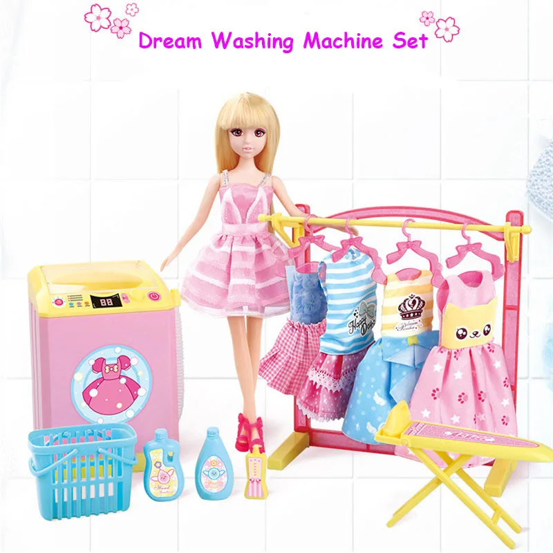 Lelia куклы мебель игрушка Одежда для кукол наборы миниатюрных стиральных машин