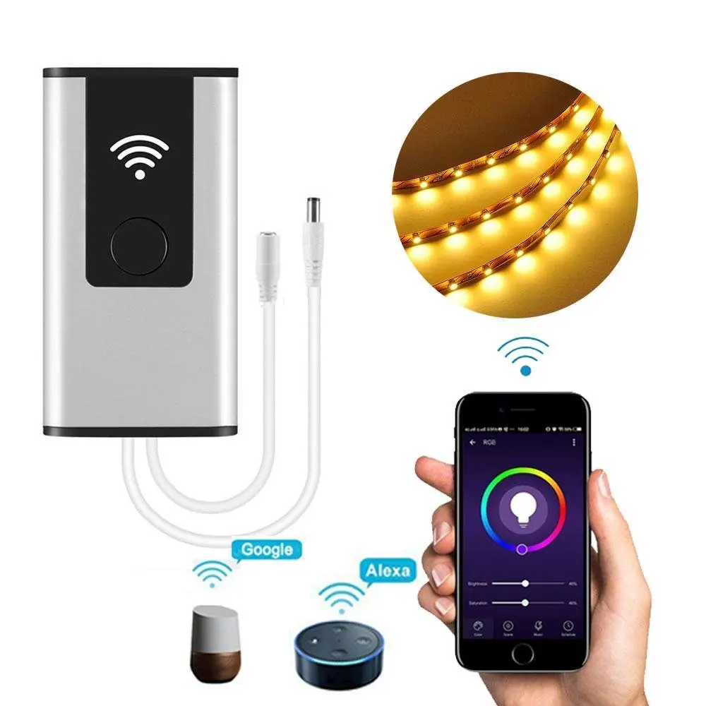 Wi-Fi Беспроводной Smart Управление Лер работа с 4-контакты/5-контакты RGB/RGBW 5050/3528