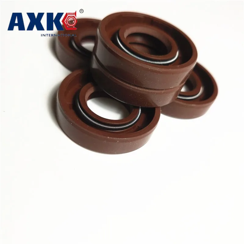 AXK 1 шт. 35x56x 8/10/12 коричневый Витон ФКМ Фтор резиновая пружина Двойные Губы TC кольцо