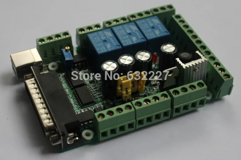 Гравировальный станок с ЧПУ 4 осевой интерфейс MACH3 плата интерфейса до 6 осей