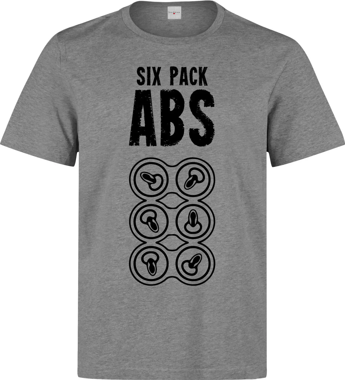 Новые модные крутые повседневные футболки шесть упаковок ABS Забавный Пивной