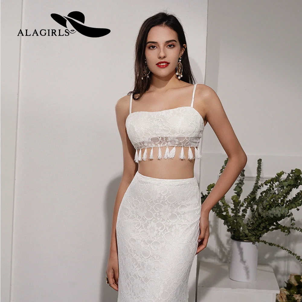 Alagirls 2020 Новое поступление пляжное свадебное платье кружевные свадебные платья
