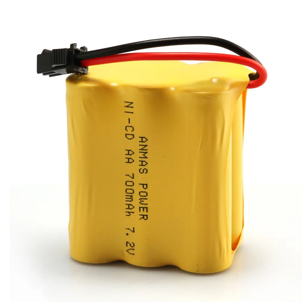 Anmas Power Lot 1 ~ 5Pack Ni Cd AA игрушечный автомобиль SM 2Pin Plug 7 2 V 700mAh RC перезаряжаемая